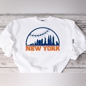 New York Mets Skyline Crewneck